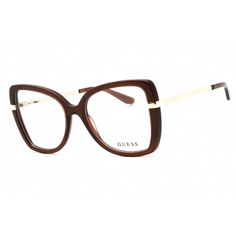 NWT Guess GU50245 Dark Brown Oversized 54mm Eyeglasses